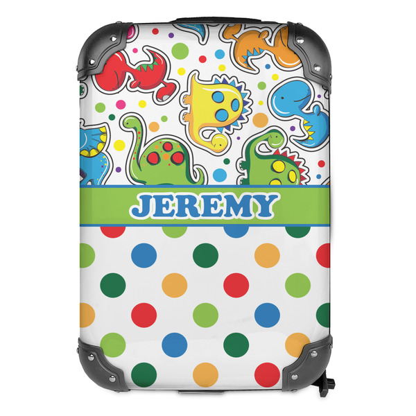 Dinosaur Print & Dots 13" Hard Shell Backpacks - FRONT