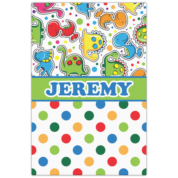 Dinosaur Print & Dots 20x30 - Canvas Print - Front View