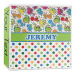 Dinosaur Print & Dots 3-Ring Binder - 2 inch (Personalized)