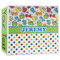 Dinosaur Print & Dots 3-Ring Binder - 3 inch (Personalized)