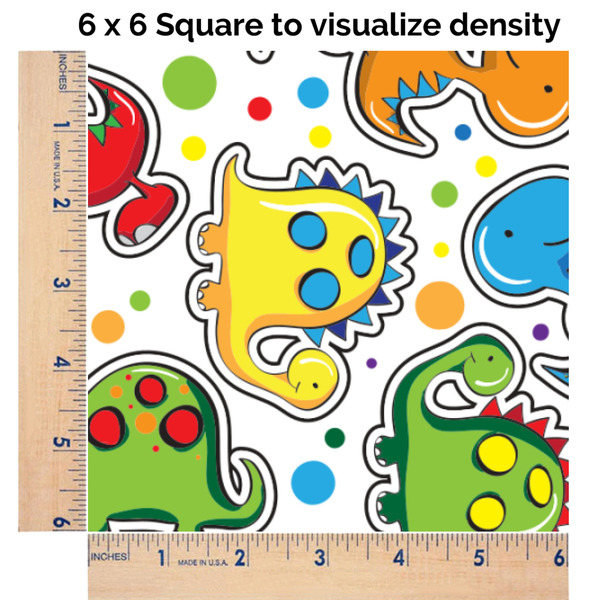 Dinosaur Print & Dots 6x6 Swatch of Fabric