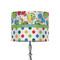 Dinosaur Print & Dots 8" Drum Lamp Shade - Fabric (Personalized)