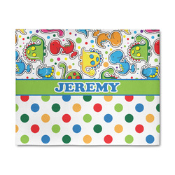 Dinosaur Print & Dots 8' x 10' Indoor Area Rug (Personalized)