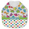 Dinosaur Print & Dots Jersey Knit Baby Bib w/ Name or Text