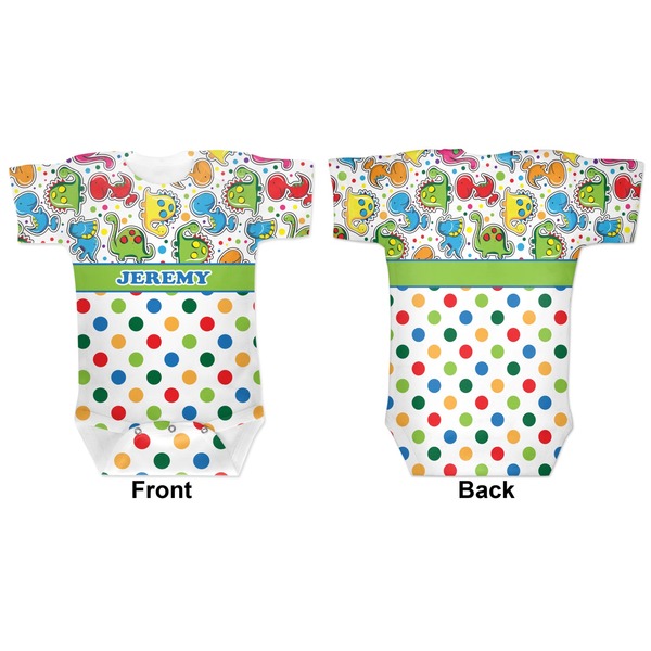 Dinosaur Print & Dots Baby Bodysuit Approval