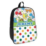 Dinosaur Print & Dots Kids Backpack (Personalized)