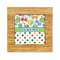 Dinosaur Print & Dots Bamboo Trivet with 6" Tile - FRONT