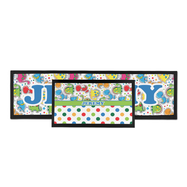 Dinosaur Print & Dots Bar Mat - Parent Main