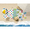 Dinosaur Print & Dots Beach Towel Lifestyle