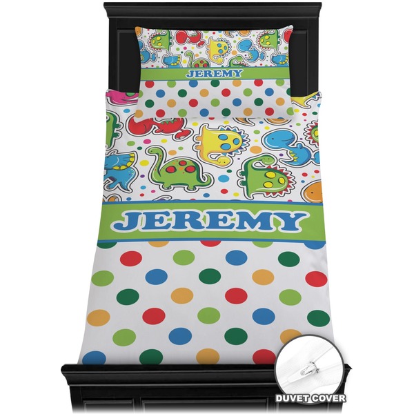 Dinosaur Print & Dots Bedding Set (Twin) - Duvet