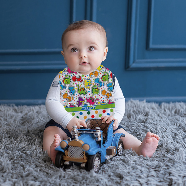 Dinosaur Print & Dots Bib Lifestyle Boy