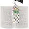 Dinosaur Print & Dots Bookmark with tassel - In book