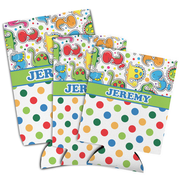 Dinosaur Print & Dots Can Coolers - PARENT/MAIN