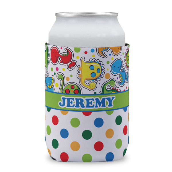 Dinosaur Print & Dots Can Sleeve