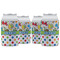 Dinosaur Print & Dots Can Cooler (12 oz) - Set of 4 w/ Name or Text