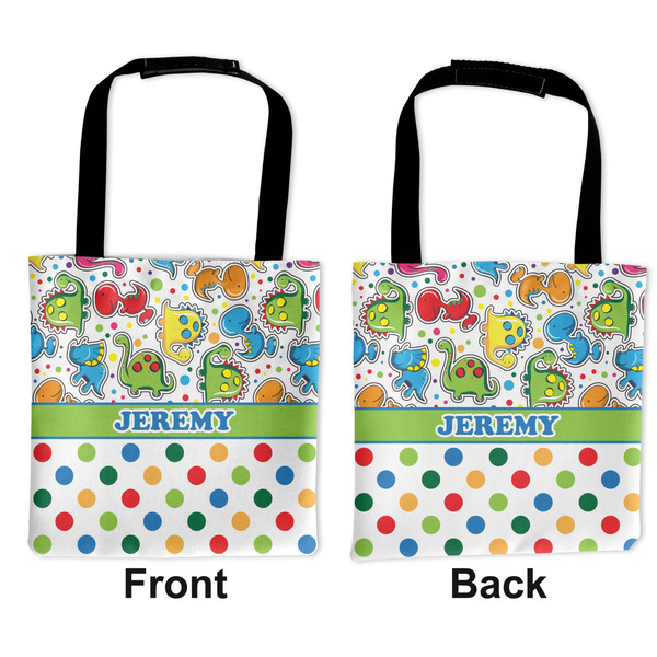 Dinosaur Print & Dots Car Bag - Apvl