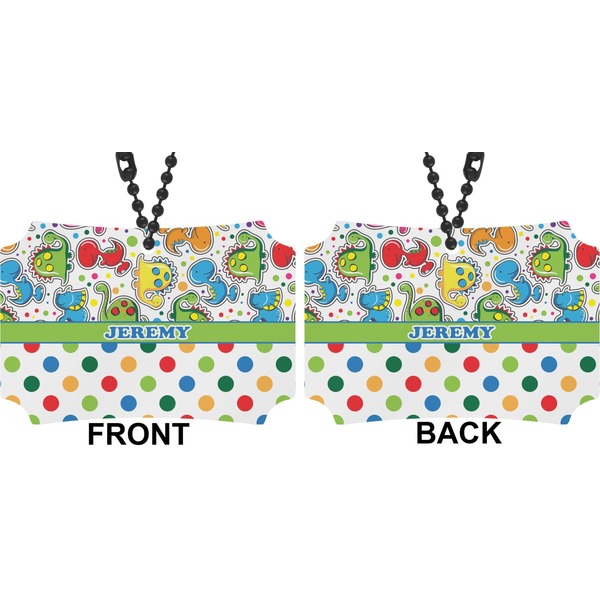 Dinosaur Print & Dots Car Ornament - Berlin (Approval)