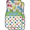 Dinosaur Print & Dots Car Floor Mats (Personalized)