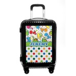 Dinosaur Print & Dots Carry On Hard Shell Suitcase (Personalized)