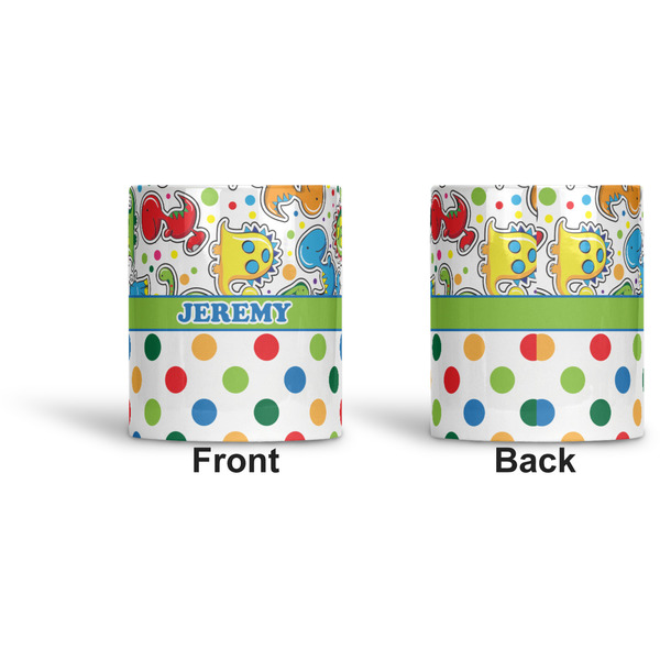 Dinosaur Print & Dots Ceramic Pen Holder - Apvl