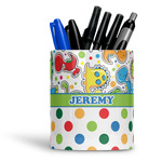 Dinosaur Print & Dots Ceramic Pen Holder