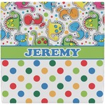 Dinosaur Print & Dots Ceramic Tile Hot Pad (Personalized)