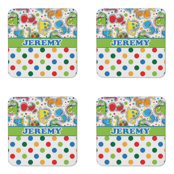 Dinosaur Print & Dots Coaster Set - APPROVAL