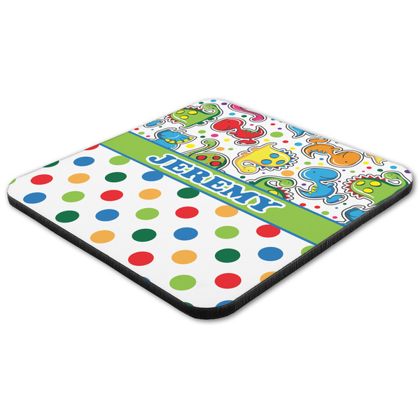 Dinosaur Print & Dots Coaster Set - FLAT (one)