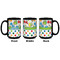 Dinosaur Print & Dots Coffee Mug - 15 oz - Black APPROVAL