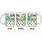 Dinosaur Print & Dots Coffee Mug - 15 oz - White APPROVAL