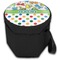 Dinosaur Print & Dots Collapsible Personalized Cooler & Seat (Closed)