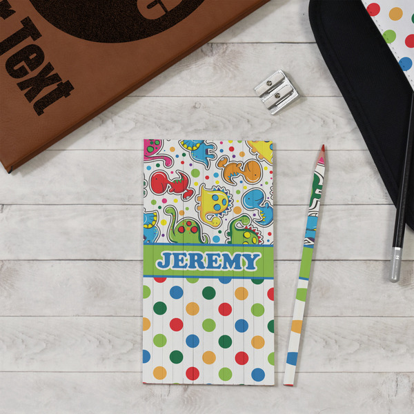 Dinosaur Print & Dots Colored Pencils - In Context