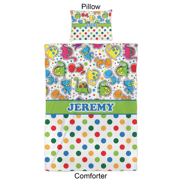 Dinosaur Print & Dots Comforter Set - Twin XL - Approval