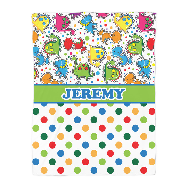 Dinosaur Print & Dots Comforter - Twin - Front