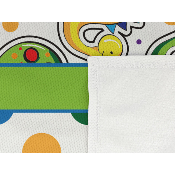 Dinosaur Print & Dots Cooling Towel- Detail