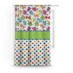 Dinosaur Print & Dots Curtain