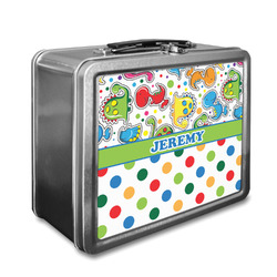 Dinosaur Print & Dots Lunch Box (Personalized)