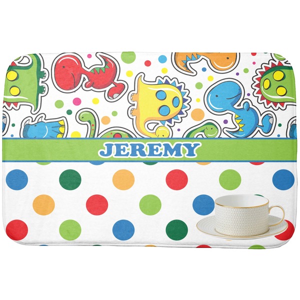 Dinosaur Print & Dots Dish Drying Mat