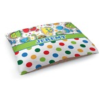 Dinosaur Print & Dots Dog Bed - Medium w/ Name or Text
