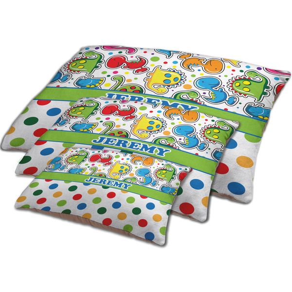 Dinosaur Print & Dots Dog Beds - MAIN (sm, med, lrg)