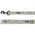 Dinosaur Print & Dots Deluxe Dog Leash (Personalized)