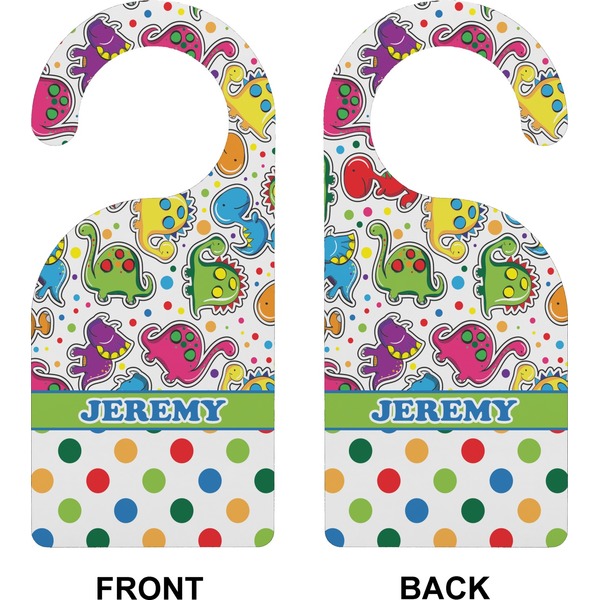 Dinosaur Print & Dots Door Hanger (Approval)