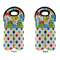 Dinosaur Print & Dots Double Wine Tote - APPROVAL (new)