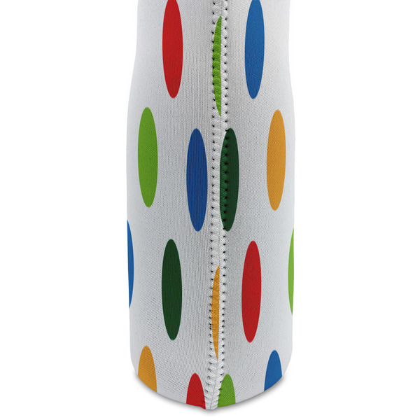 Dinosaur Print & Dots Double Wine Tote - DETAIL 2 (new)