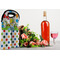 Dinosaur Print & Dots Double Wine Tote - LIFESTYLE (new)