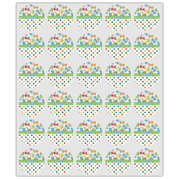 Dinosaur Print & Dots Drink Topper - XSmall - Set of 30