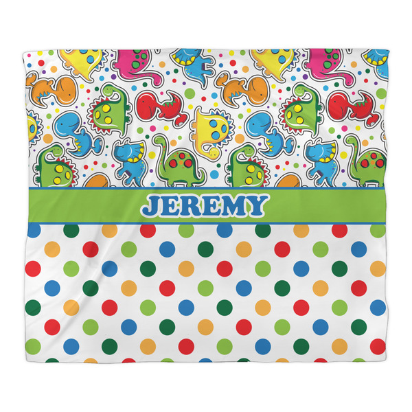 Dinosaur Print & Dots Duvet Cover - King - Front