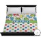 Dinosaur Print & Dots Duvet Cover - King (Personalized)
