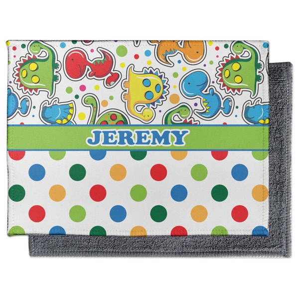 Dinosaur Print & Dots Electronic Screen Wipe - Flat