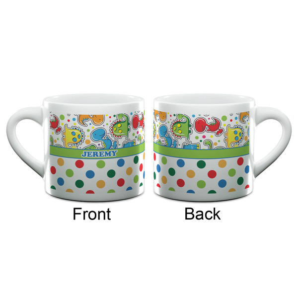 Dinosaur Print & Dots Espresso Cup - 6oz (Double Shot) (APPROVAL)
